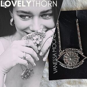 VANESSA MOONEY // ltd ed silver evil eye necklace